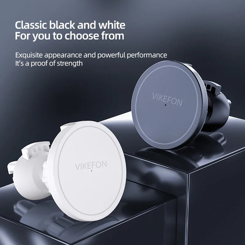 VIKEFON 30W Magnetic Car Wireless Charger For iPhone 12 13 14 15 pro max Air Vent Car Phone Holder Stand Fast Car Charging