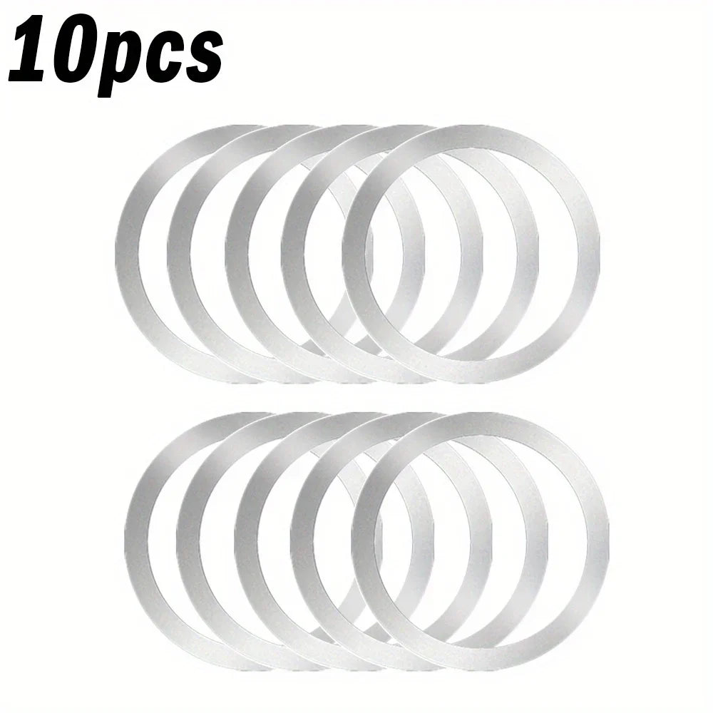 10PCS for Magsafe Magnetic Plate Ring Universal Stickers Support Wireless Charger Metal Plate Sheet for iPhone Samsung Xiaomi